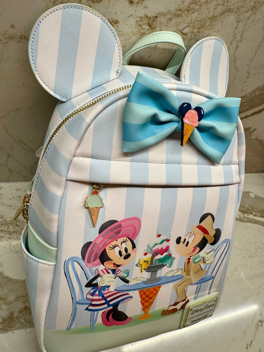 Loungefly Disney Parks Beach Club Resort Ice Cream Minnie & Mickey
Mini Backpack - Picture 5 of 15